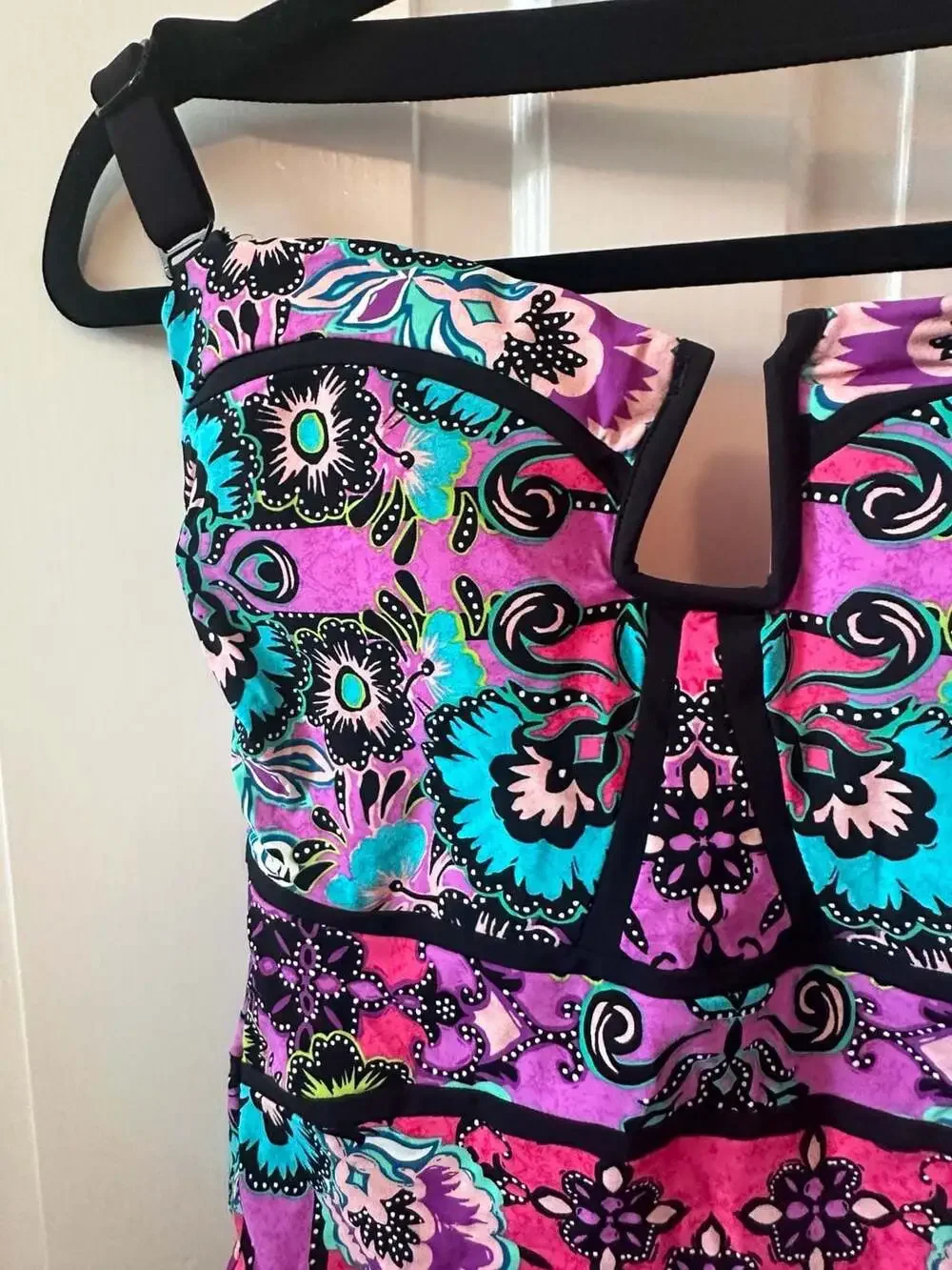 Nanette Lepore Bali Batik Seductress One Piece Swimsuit